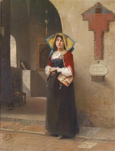 Devoutness — Induno Domenico