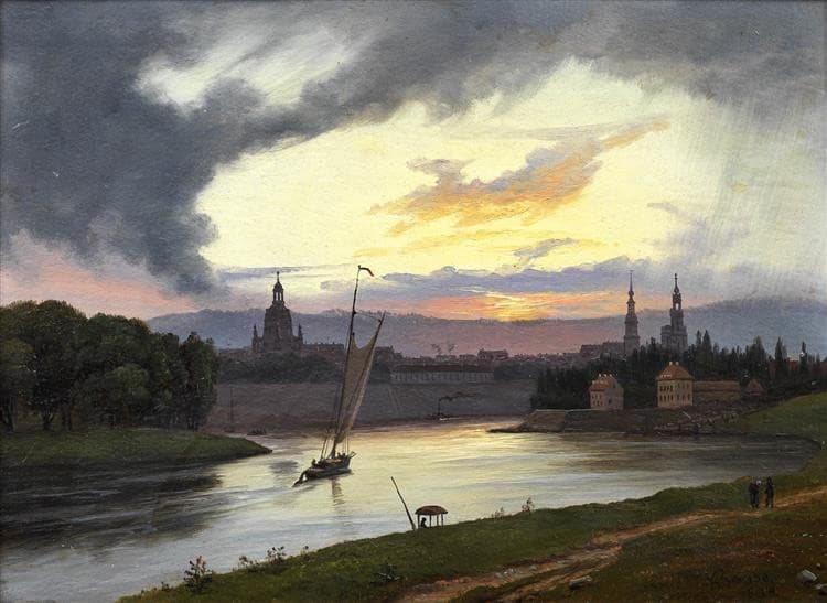Dresden At Sunset — Knud Baade