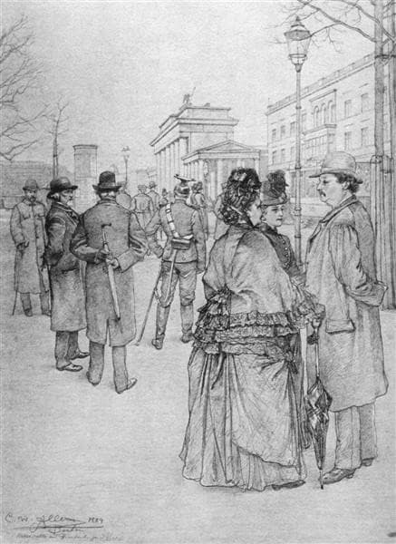 At the Brandenburg Gate — Christian Wilhelm Allers