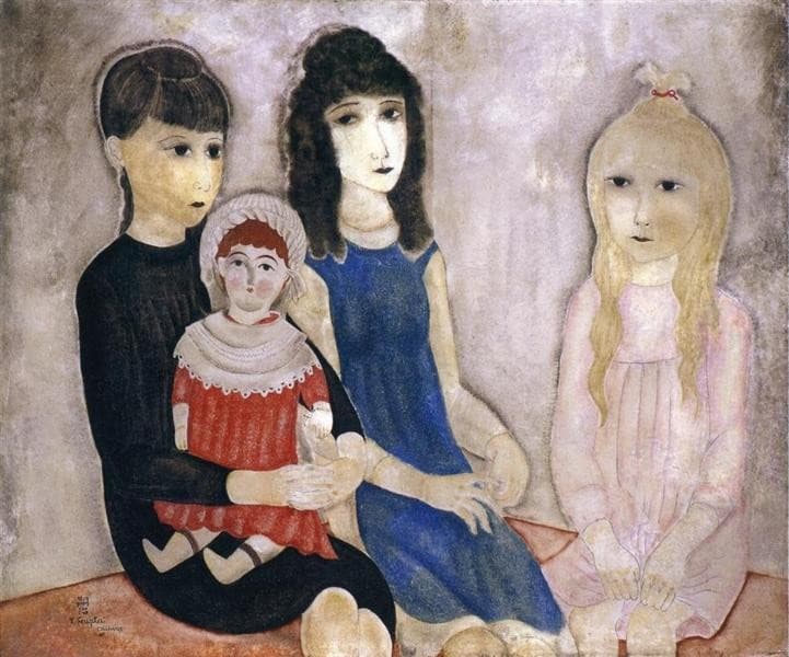 Children and Doll — Tsuguharu Foujita