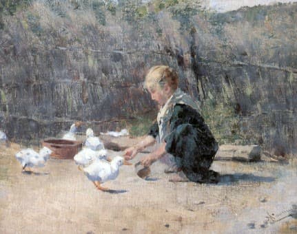 The mother of the geese — Niccolo Cannicci