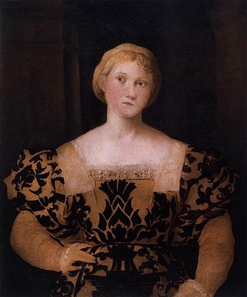 Portrait of Paola Priuli — Palma Vecchio
