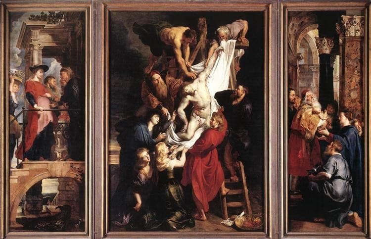 Descent from the Cross - triptych — Peter Paul Rubens