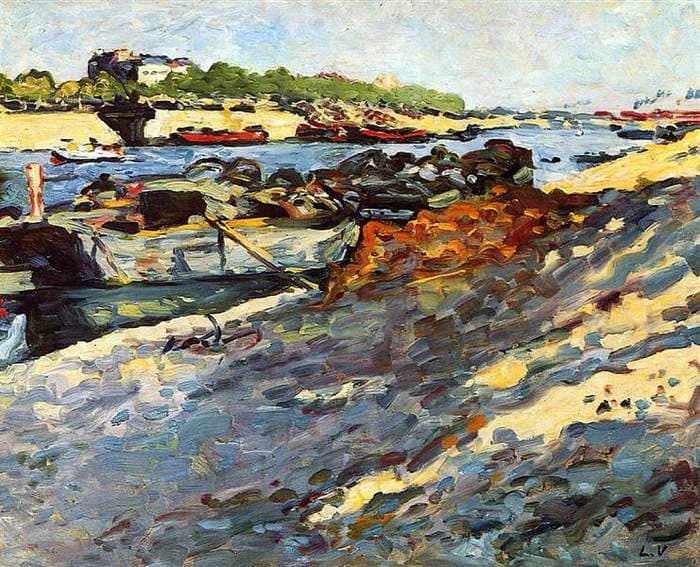 Barges on the Seine — Louis Valtat