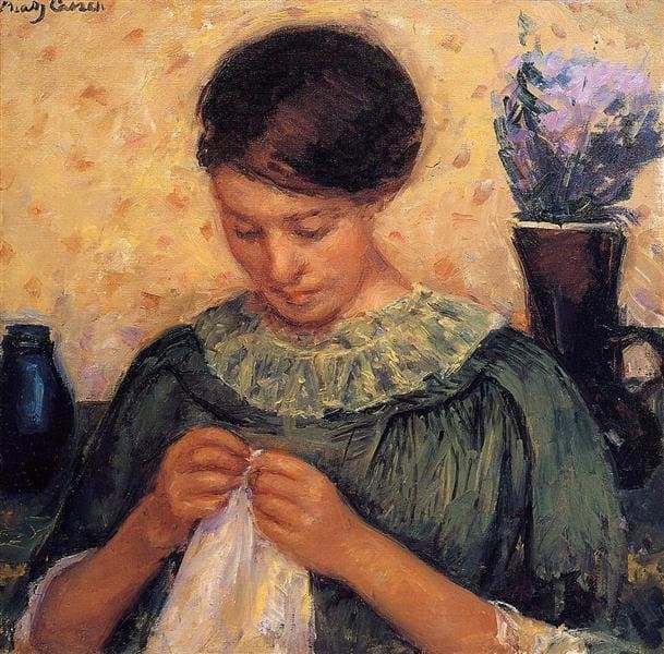 Woman Sewing — Mary Cassatt