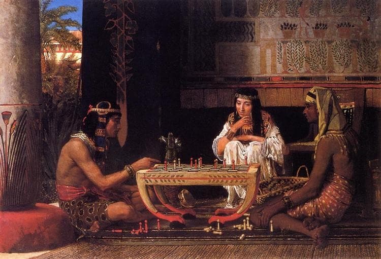 Egyptian Chess Players — Lawrence Alma-Tadema