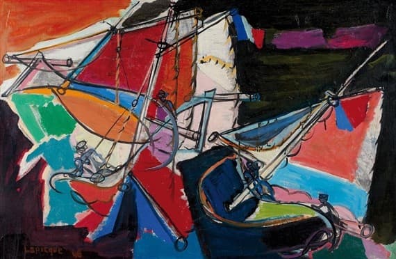 L'orage en mer — Charles Lapicque
