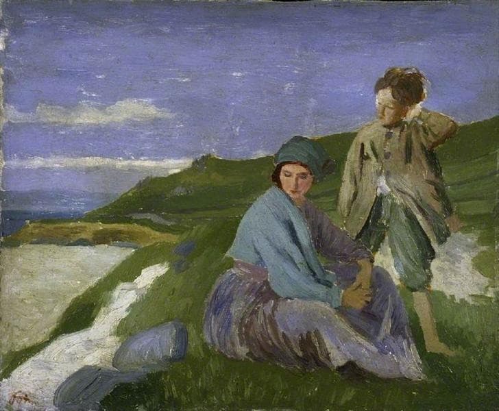David and Dorelia in Normandy — Augustus John