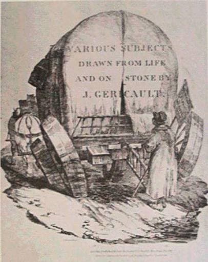 A hitched wagon — Théodore Géricault