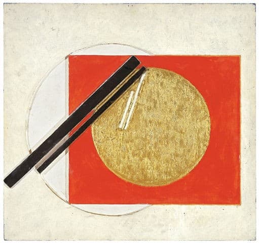 Golden circle in red and white — Erich Buchholz