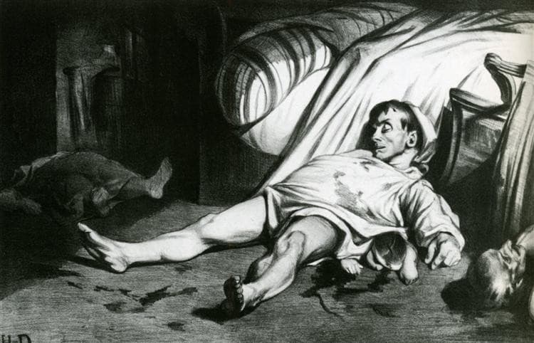 Transnonain Street — Honoré Daumier