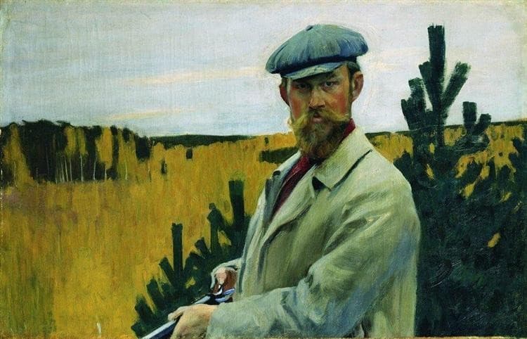 Автопортрет (На охоте) — Boris Kustodiev