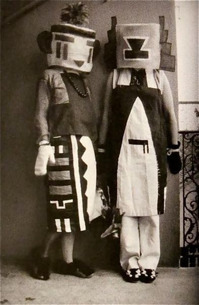 Sophie and Erika Taeuber (Hopi Indian Costumes) — Sophie Taeuber-Arp