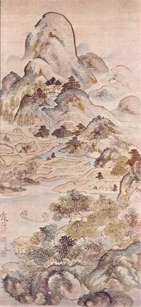 Fishing in Springtime — Ike no Taiga