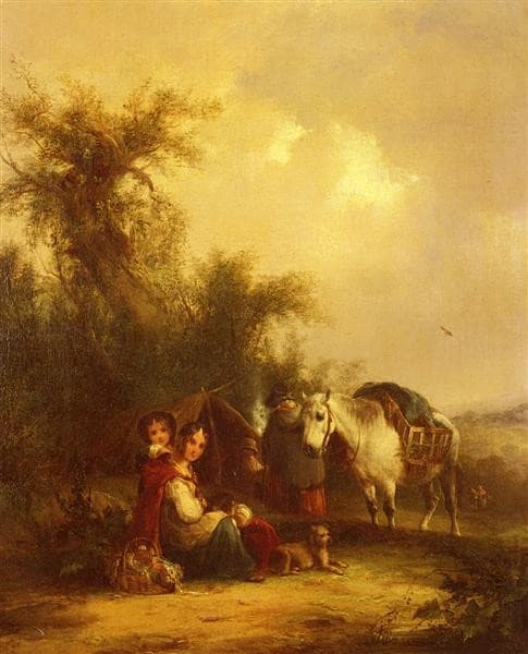 Resting Along The Trail — William Shayer