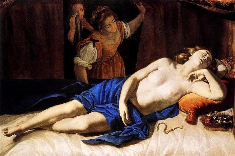 Cleopatra — Artemisia Gentileschi