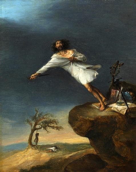 Satire of the Romantic Suicide — Leonardo Alenza