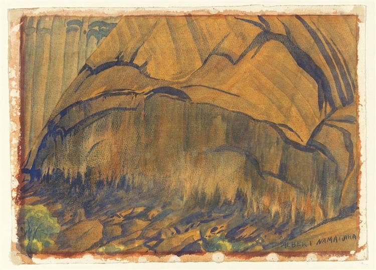 Untitled (Central Australian Landscape) — Albert Namatjira