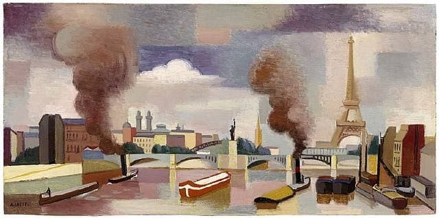 Vue de Paris ou La Seine au point du jour — André Lhote