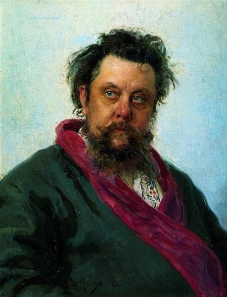 Portrait of the Composer Modest Musorgsky — Ilya Repin
