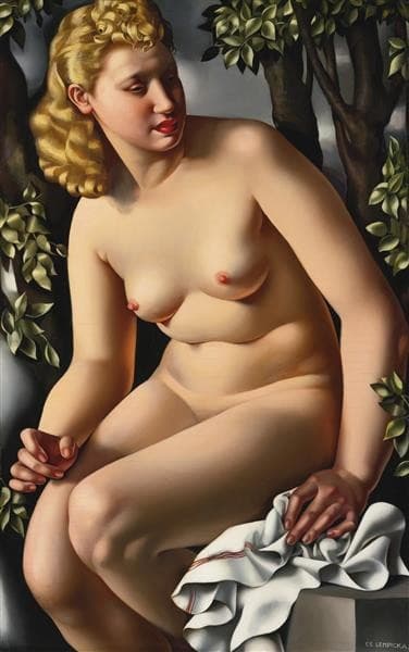 Suzanne Bathing — Tamara de Lempicka