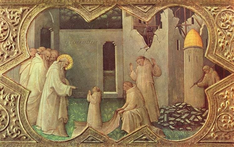 Scene from the Life of St. Benedict — Lorenzo Monaco