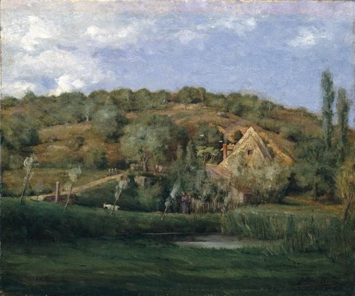 A French Homestead — Julian Alden Weir