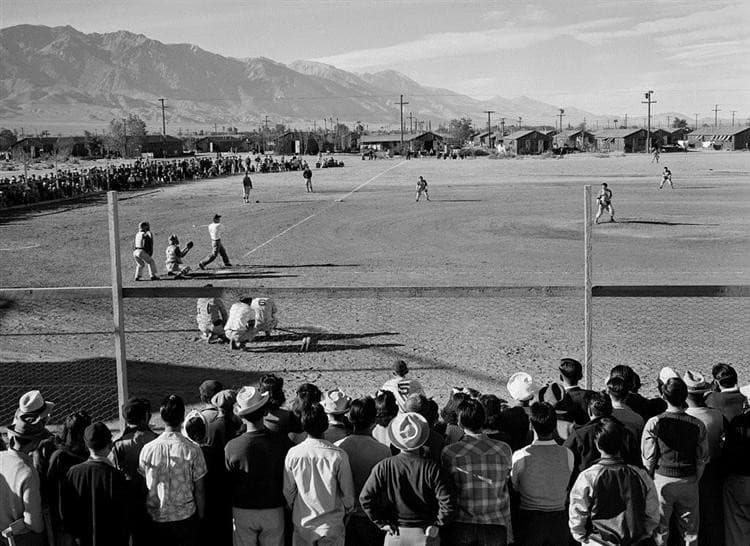Manzanar Baseball — Ansel Adams