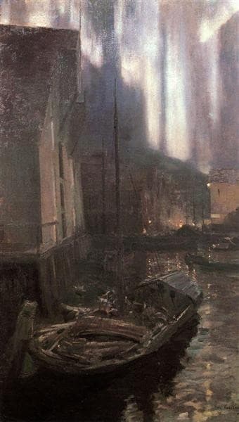 Hammerfest. The Northern Lights — Konstantin Korovin