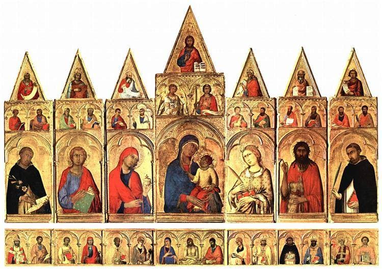 Saint Catherine of Alexandria Polyptych — Simone Martini