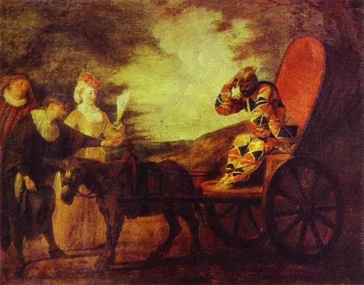 Arlecchino Emperor in the Moon — Jean-Antoine Watteau