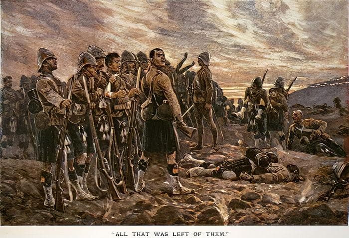 'All that was left of them': The Black Watch after the Battle of Magersfontein — Richard Caton Woodville Jr.