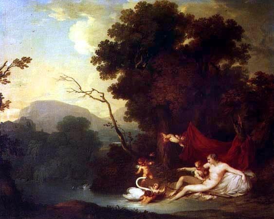 Leda and the swan — Vieira Portuense