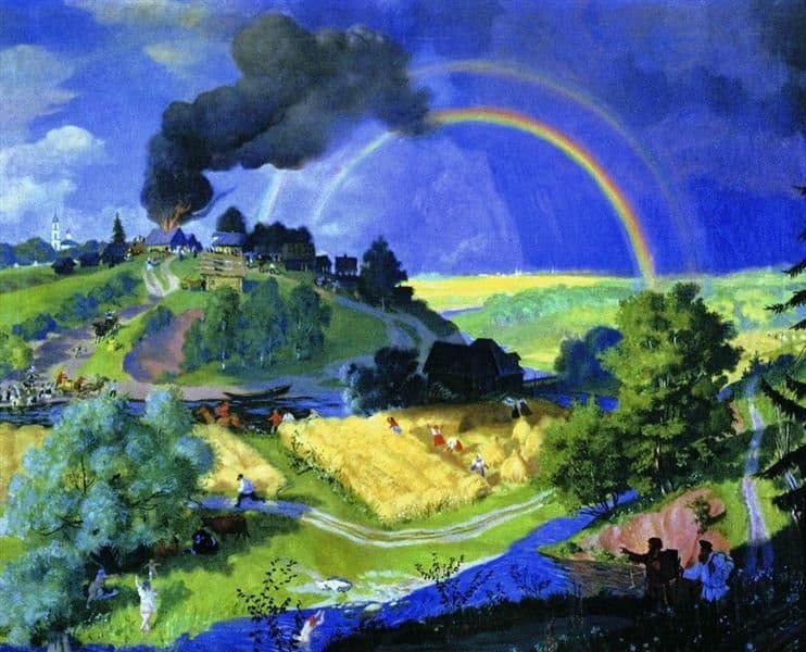 After the storm — Boris Kustodiev