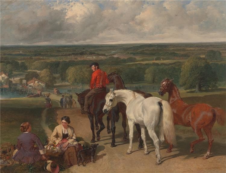Exercising the Royal Horses — John Frederick Herring Sr.
