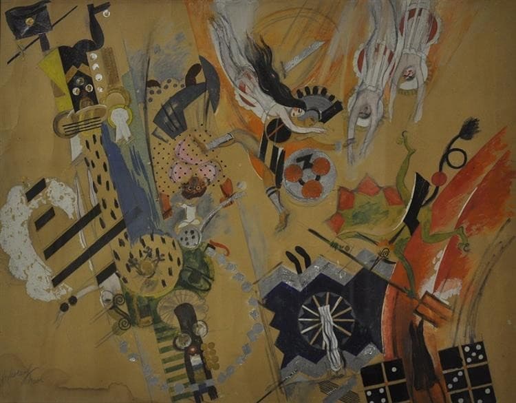 Sketch of Scenery for the Opera 'Love for Three Oranges' — Alexander Khvostenko-Khvostov