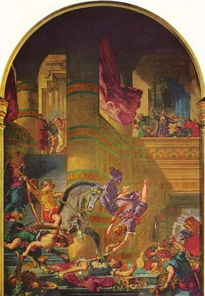 The Expulsion of Heliodorus — Eugène Delacroix