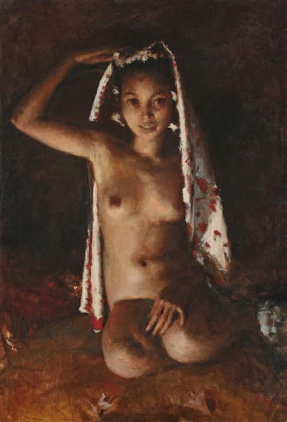 Portrait of a nude — Romualdo Locatelli