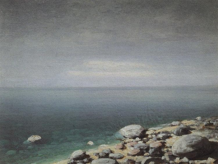 The limpid water. Gloomy day. Crimea — Arkhip Kuindzhi