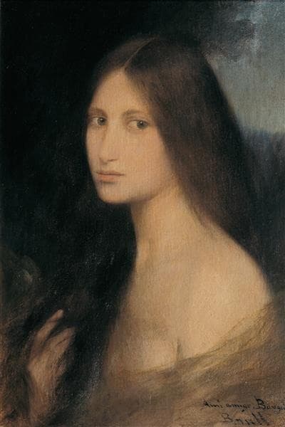 Young woman with long hair — Joan Brull