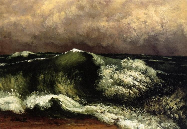 The wave — Gustave Courbet
