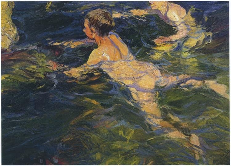 Swimmers, Javea — Joaquín Sorolla