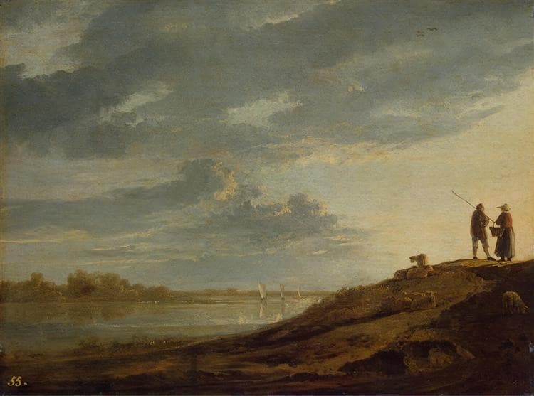 Sunset over the River — Aelbert Cuyp