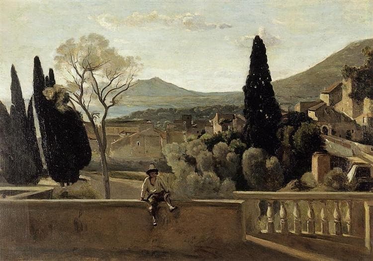 View of Tivoli (after Corot) — Berthe Morisot