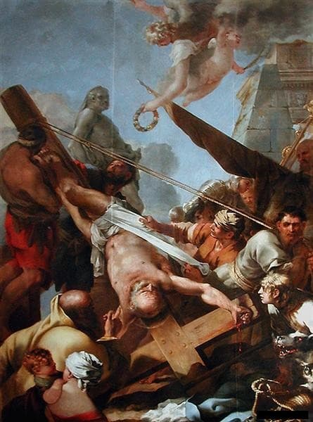 Le crucifiement de Saint Pierre — Sébastien Bourdon