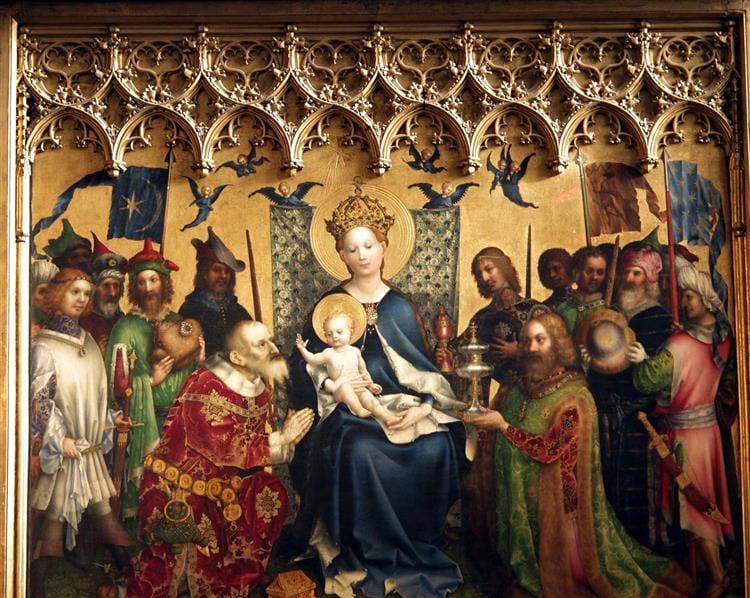 Adoration of the Magi (The Dombild Altarpiece, central part) — Stefan Lochner