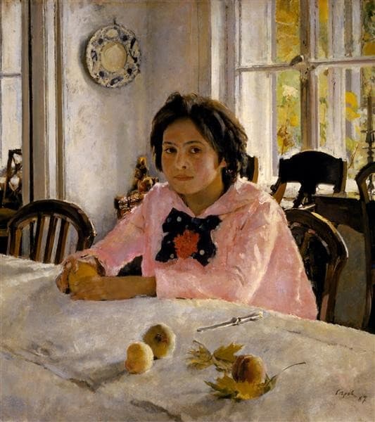 Girl with Peaches — Valentin Serov