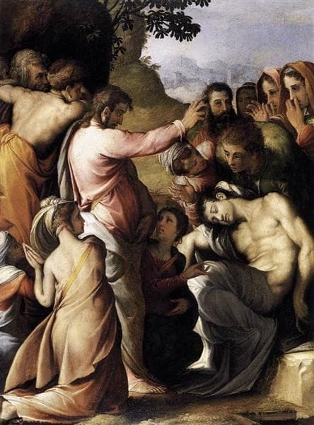 Raising of Lazarus — Francesco de' Rossi (Francesco Salviati), "Cecchino"