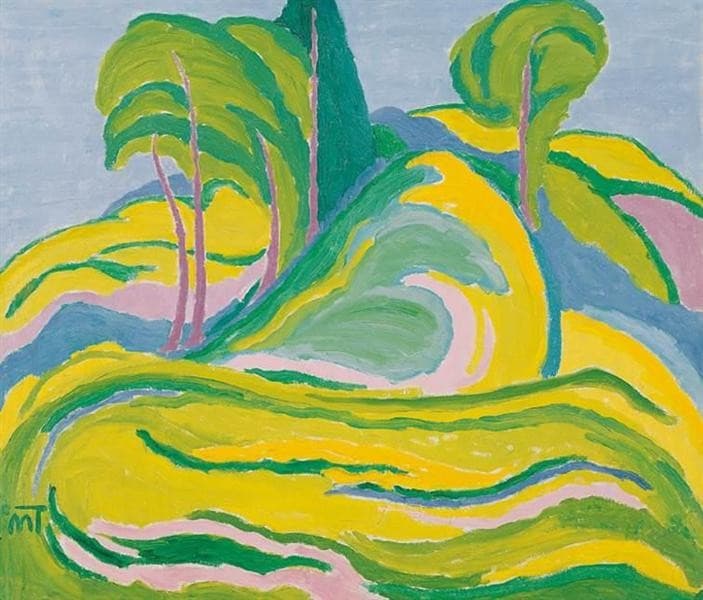 Landscape with Hills and Trees — Janos Mattis-Teutsch