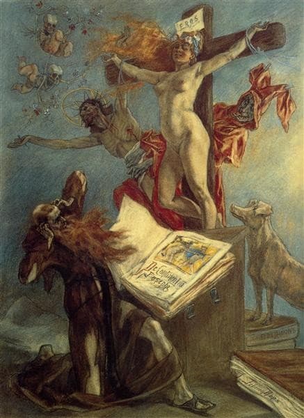 The Temptation of St. Anthony — Félicien Rops